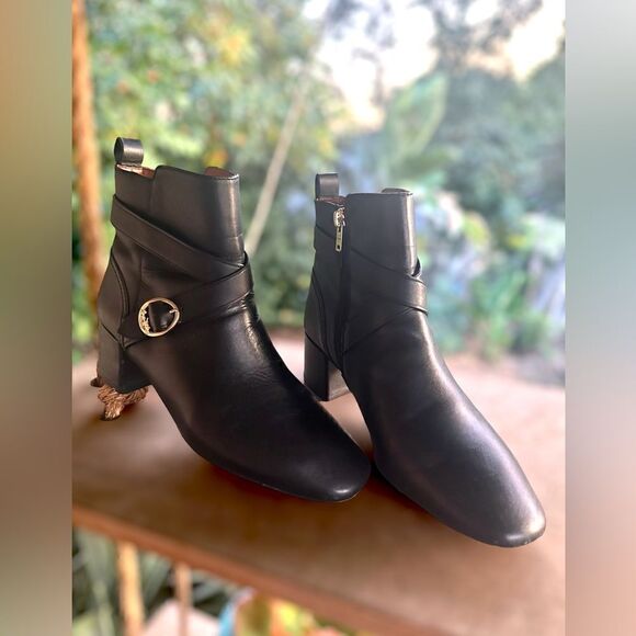 🔥🔥 COACH Nadia Bootie Black Boot Leather Size 9 - Picture 9 of 16